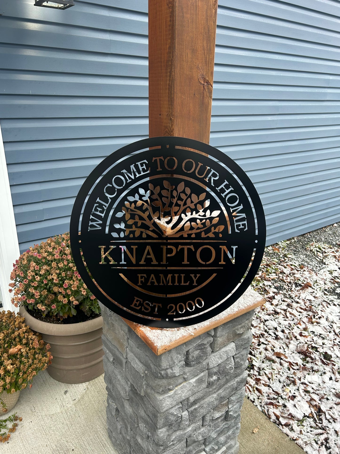 Custom Metal Family Tree Sign 5