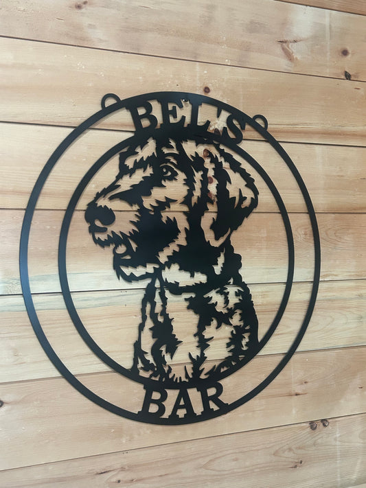 Custom Metal Dog Portraits