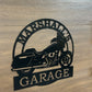 Custom Metal Street Glide Garage and Address Sign