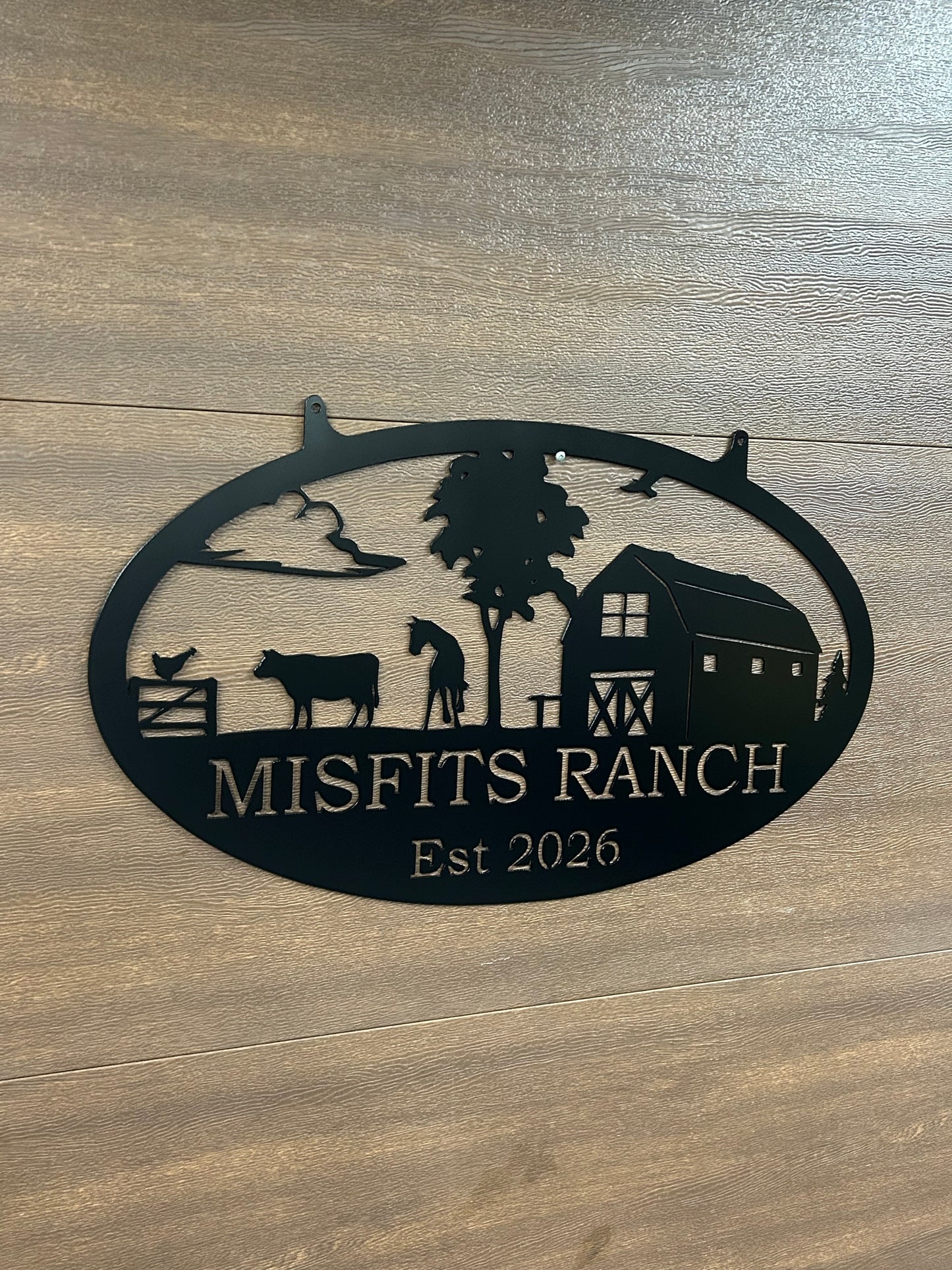 Custom Metal Farm Sign 6
