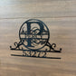 Custom Metal Monogram Address Sign