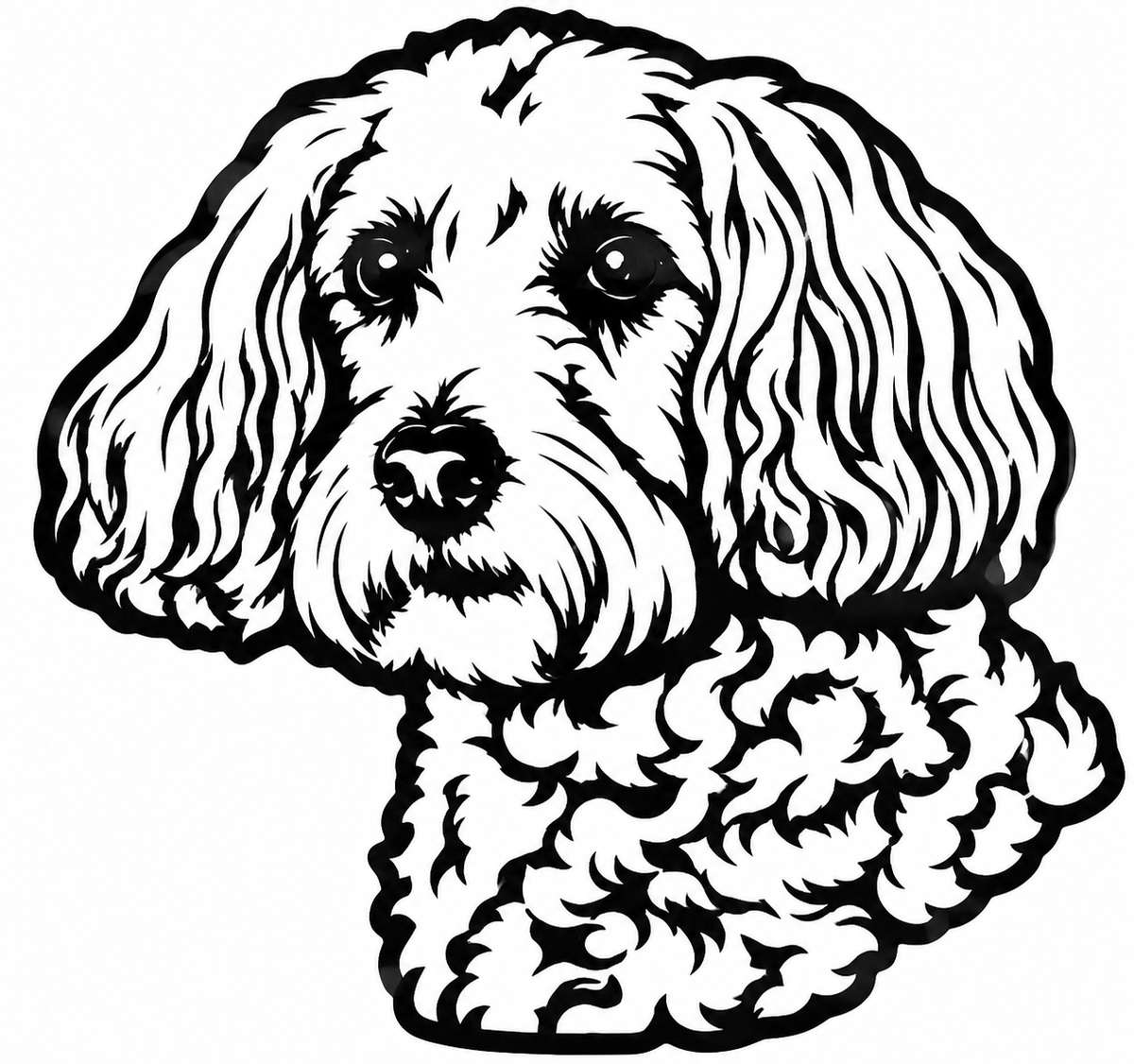 Custom Metal Dog Portraits
