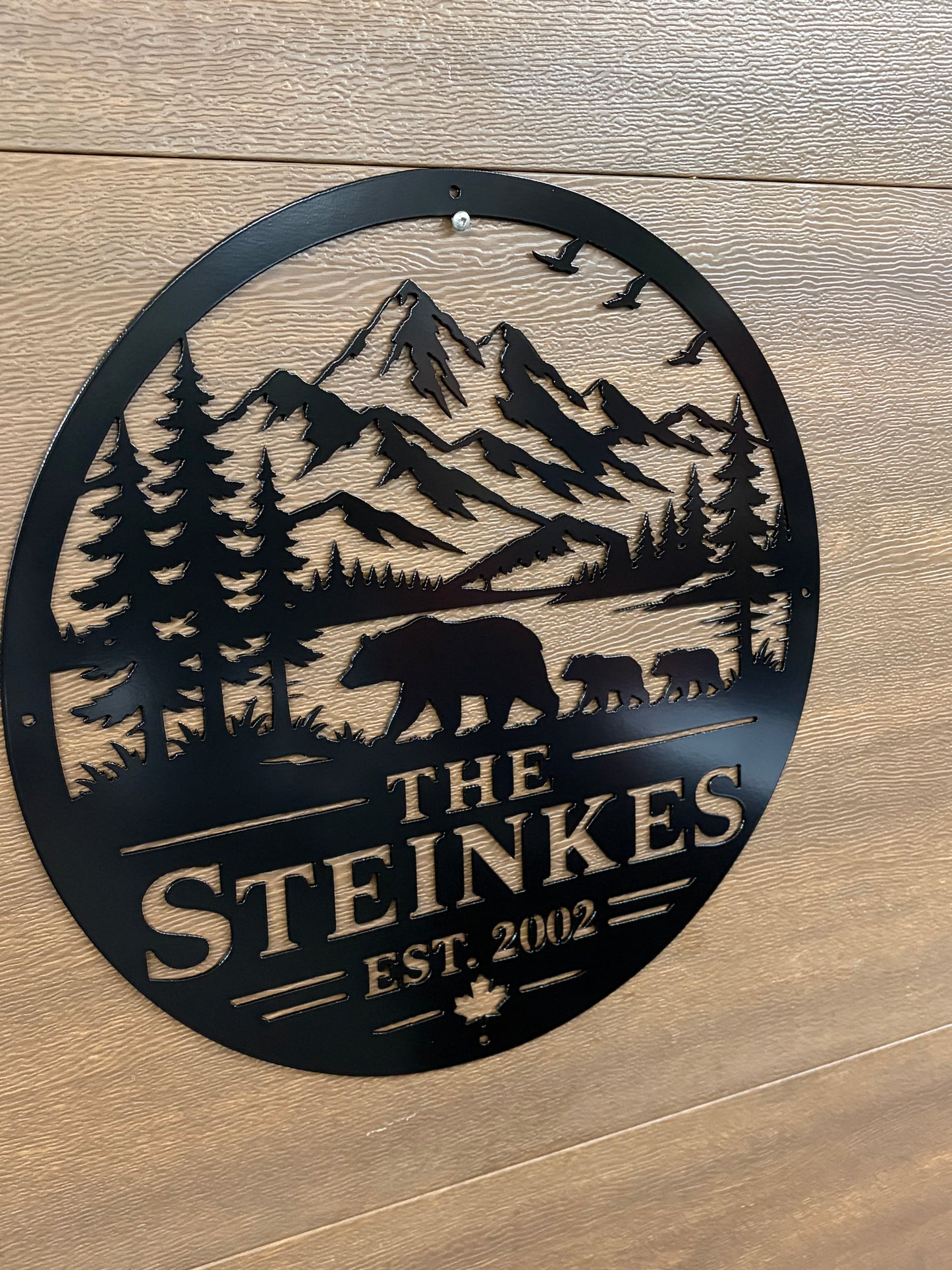Custom Metal Bear Sign 2