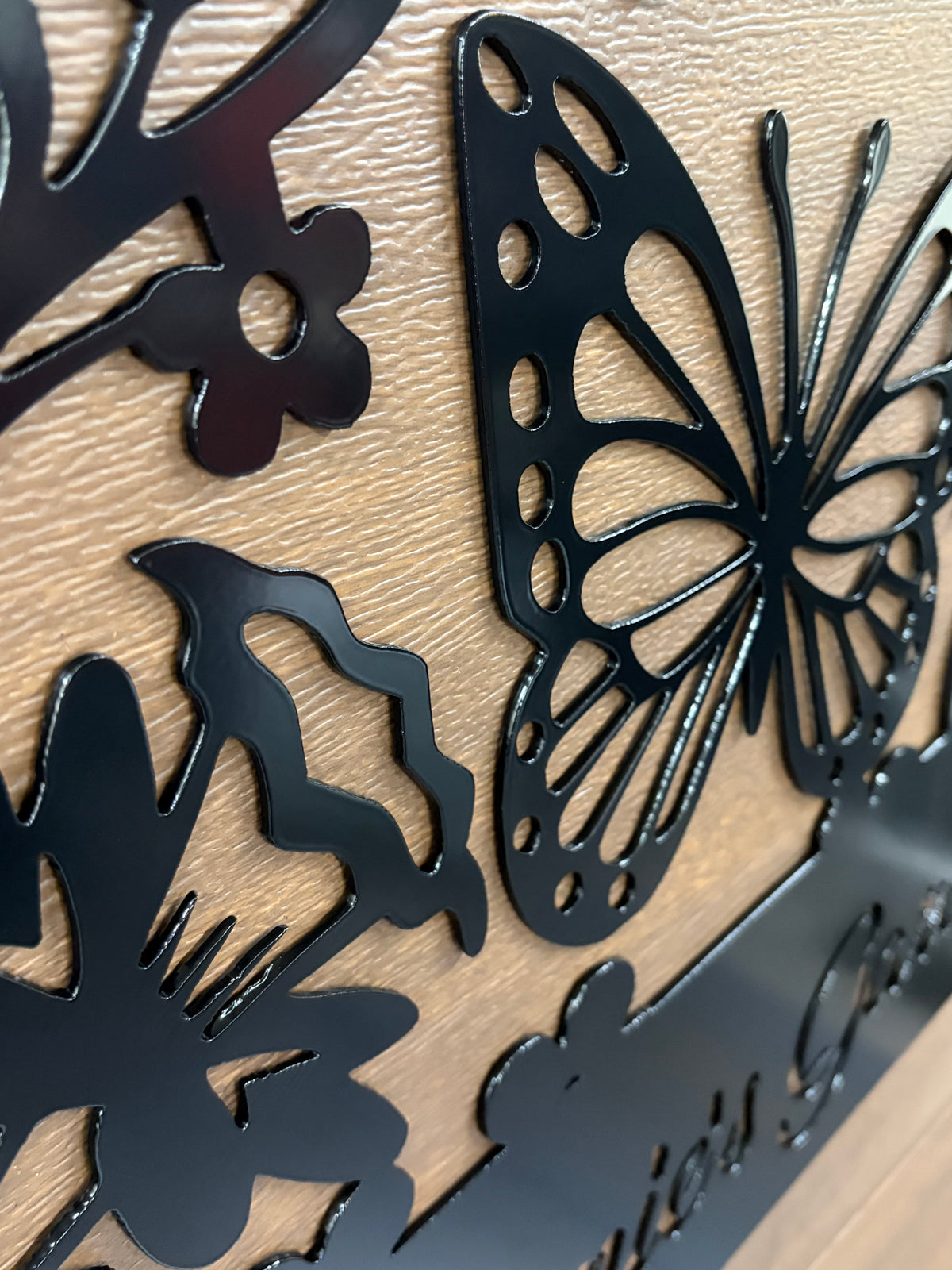 Custom Metal Butterfly Sign