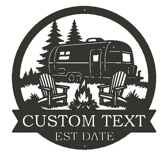 Panneau de remorque Airstream en métal personnalisé