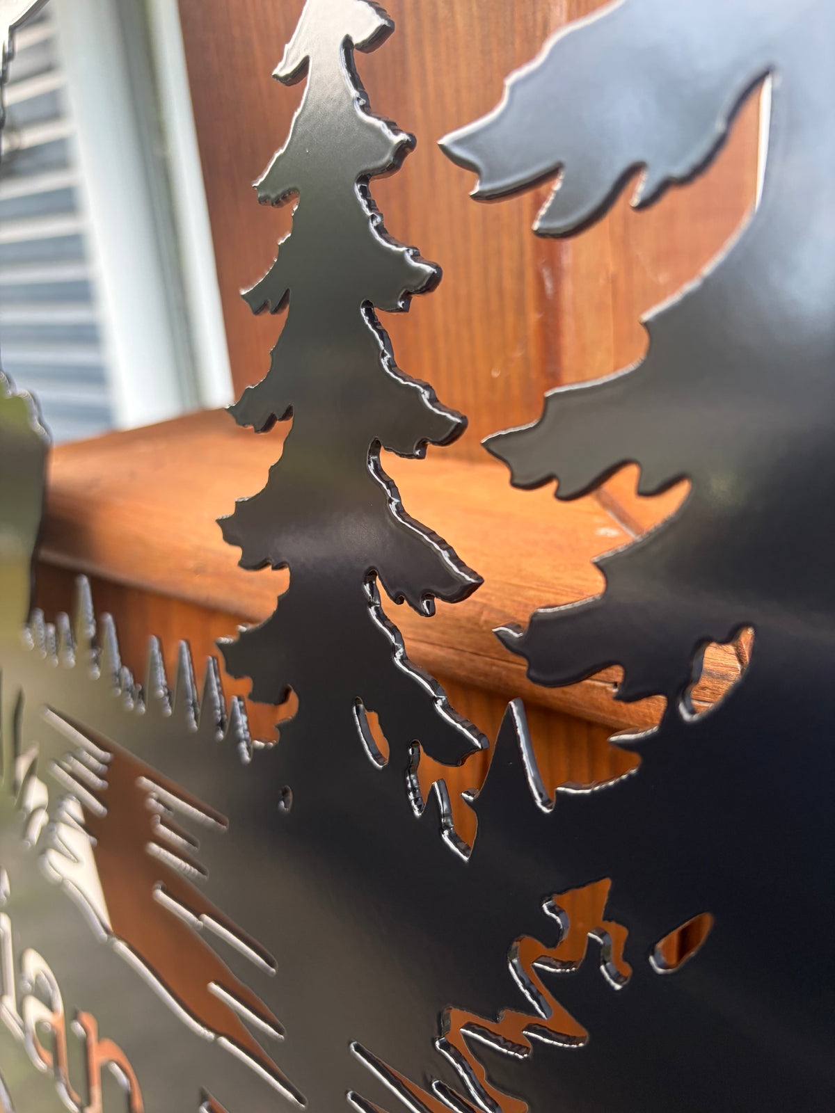 Custom Metal Howling Wolf Sign