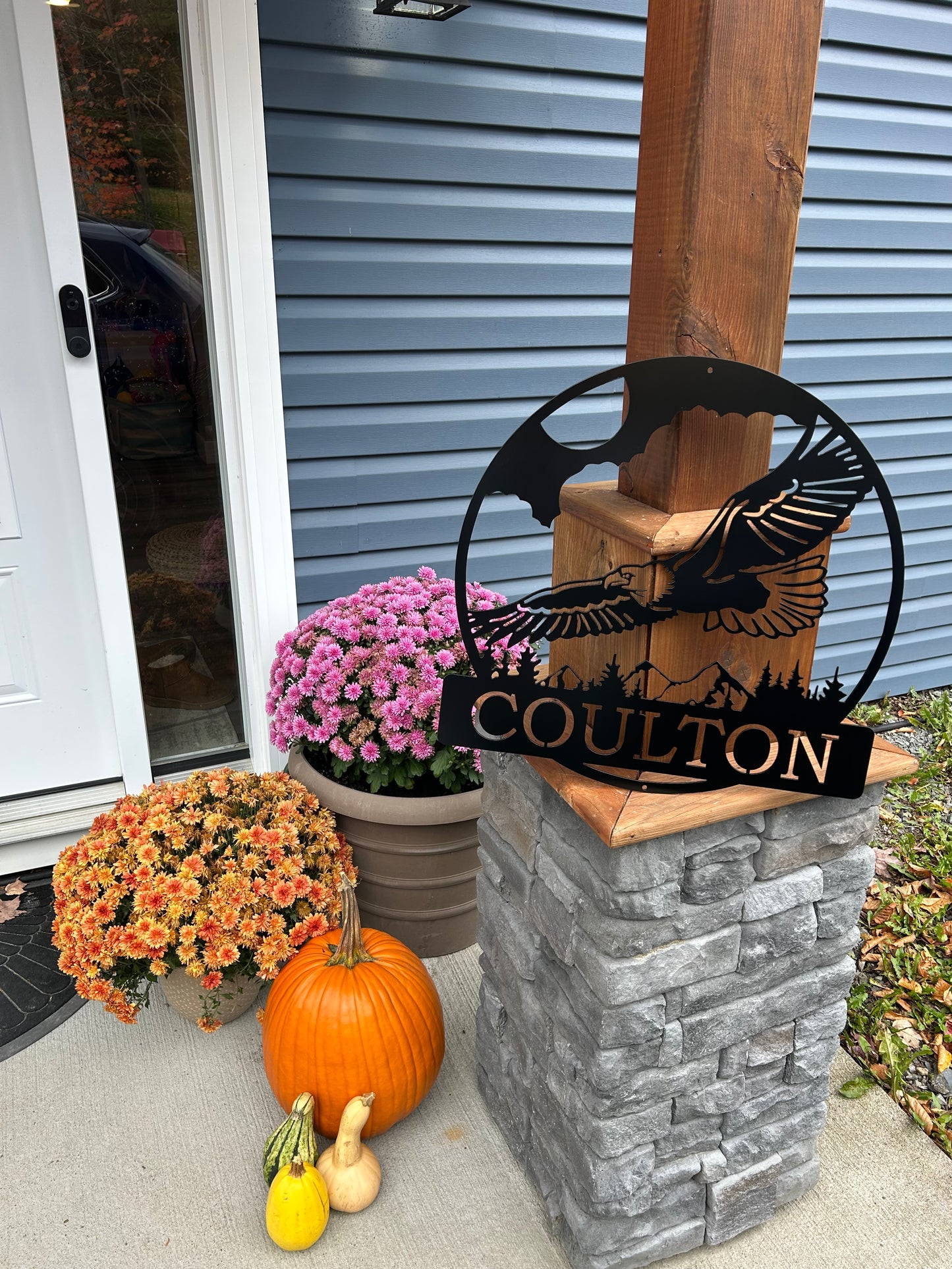 Custom Metal Eagle Sign 2