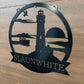 Custom Metal Fishing Boat Lighthouse Sign