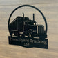Custom Metal Transport Truck Sign 2