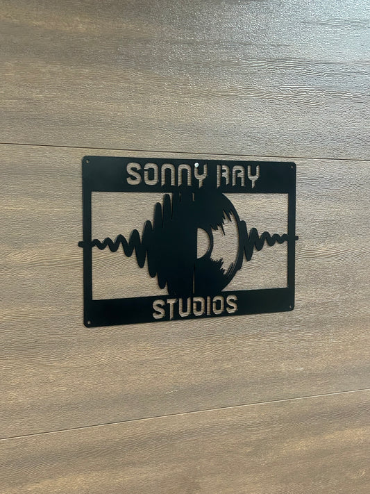 Custom Metal Music Record Sign