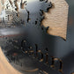 Custom Metal Deer Scene Cabin Sign
