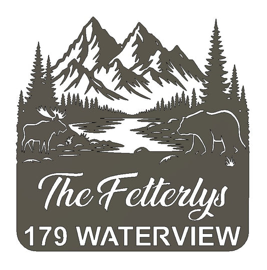 METAL MOUNTAIN BEAR MOOSE CIVIC ADDRESS 1