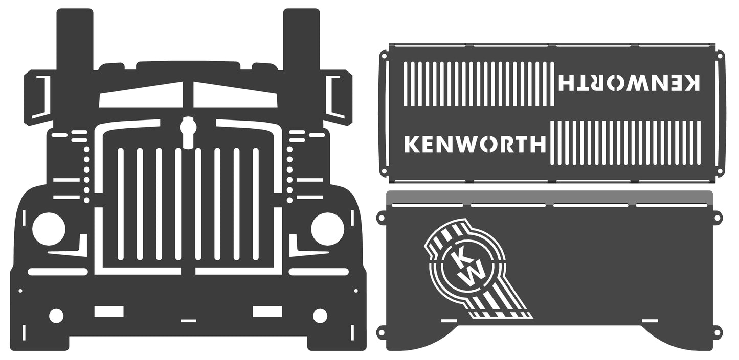 Big Rig Kenworth Knockdown Collapsible Fire Pit Grill