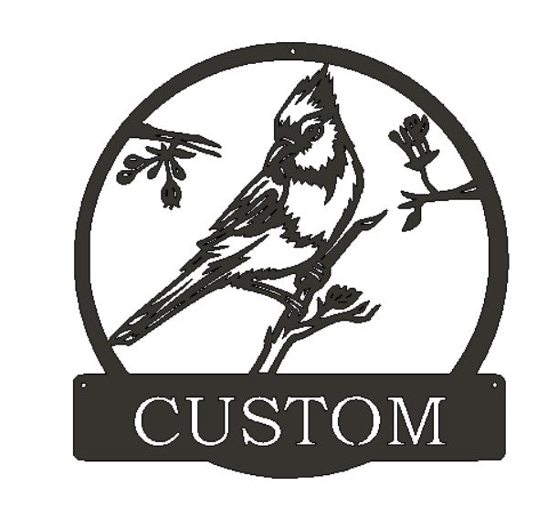 Panneau en métal personnalisé colibri 2