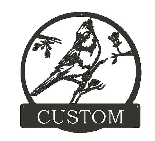 Panneau en métal personnalisé colibri 2