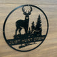 Custom Metal Deer Hunter Sign
