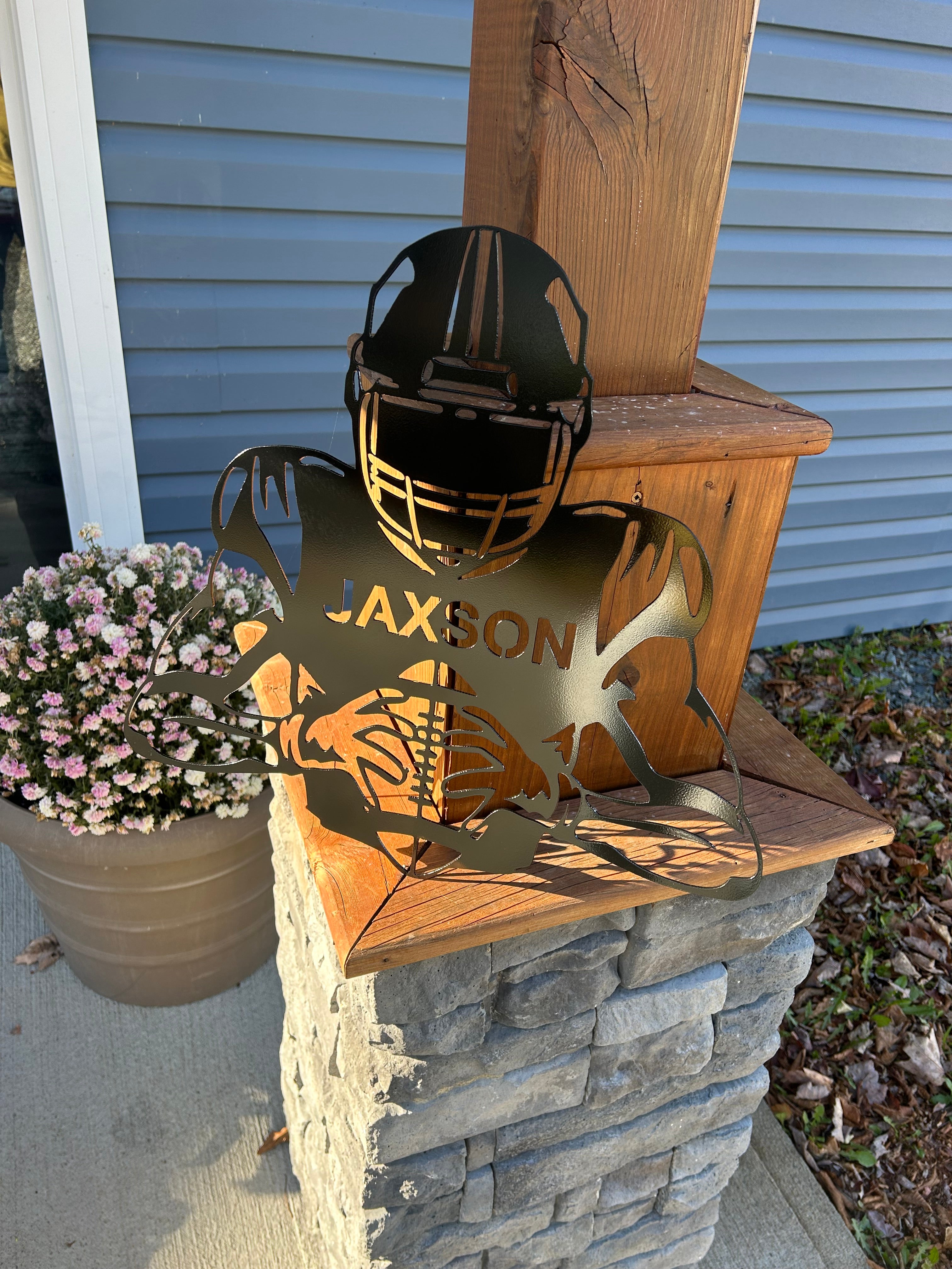 Custom Metal Football and Team Sign Canada – Smoke on the Water Fire ...