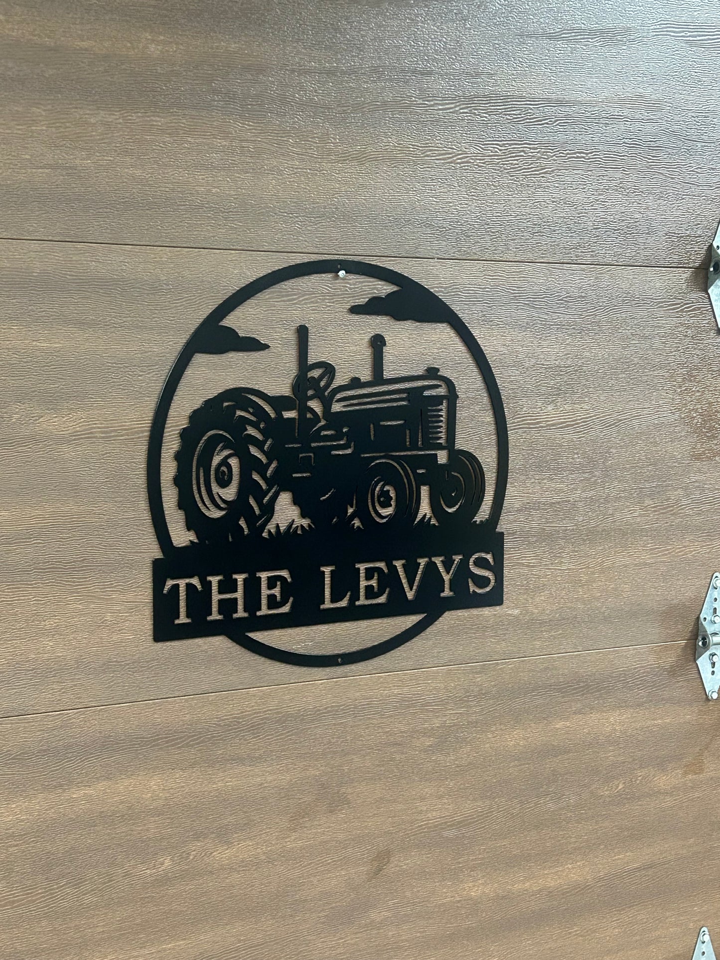 Custom Metal Tractor Sign 2