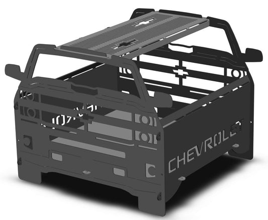 Chev 1500 Collapsible Knockdown Fire Pit Grill