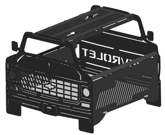 Chev C10 74 Collapsible Knockdown Fire Pit Grill