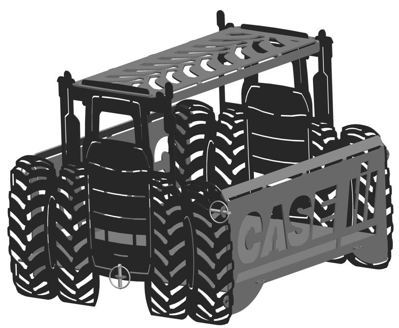 Case Tractor Collapsible Knockdown Fire Pit Grill