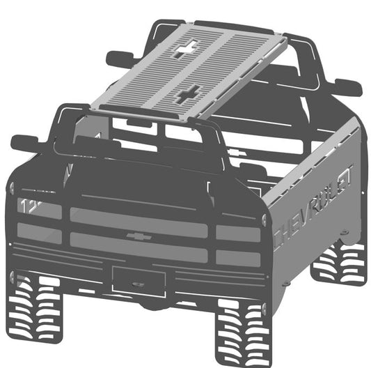 Chev Truck 1999 OBS Collapsible Knockdown Fire Pit Grill