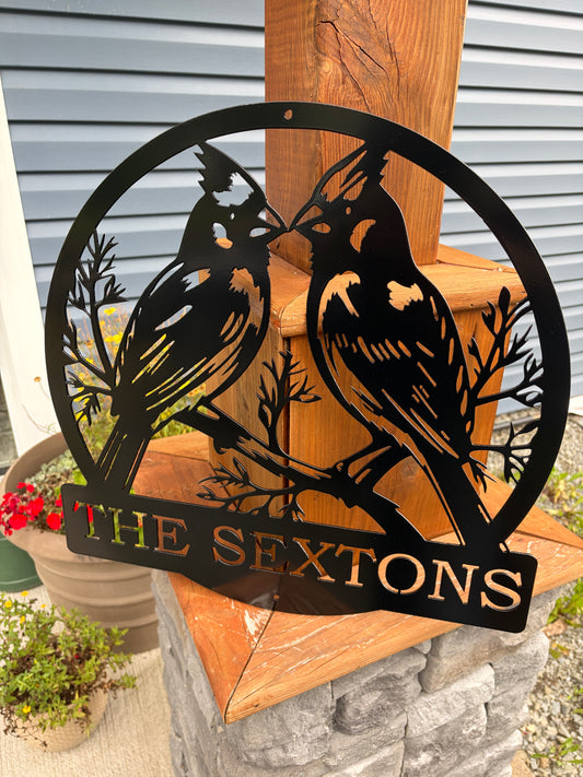 Custom Metal Cardinals Sign
