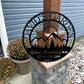 Custom Metal Mountain Sunset Sign 2
