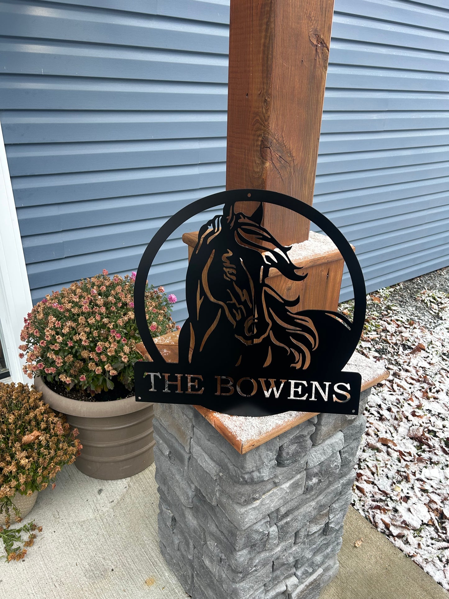 Custom Metal Horse Sign