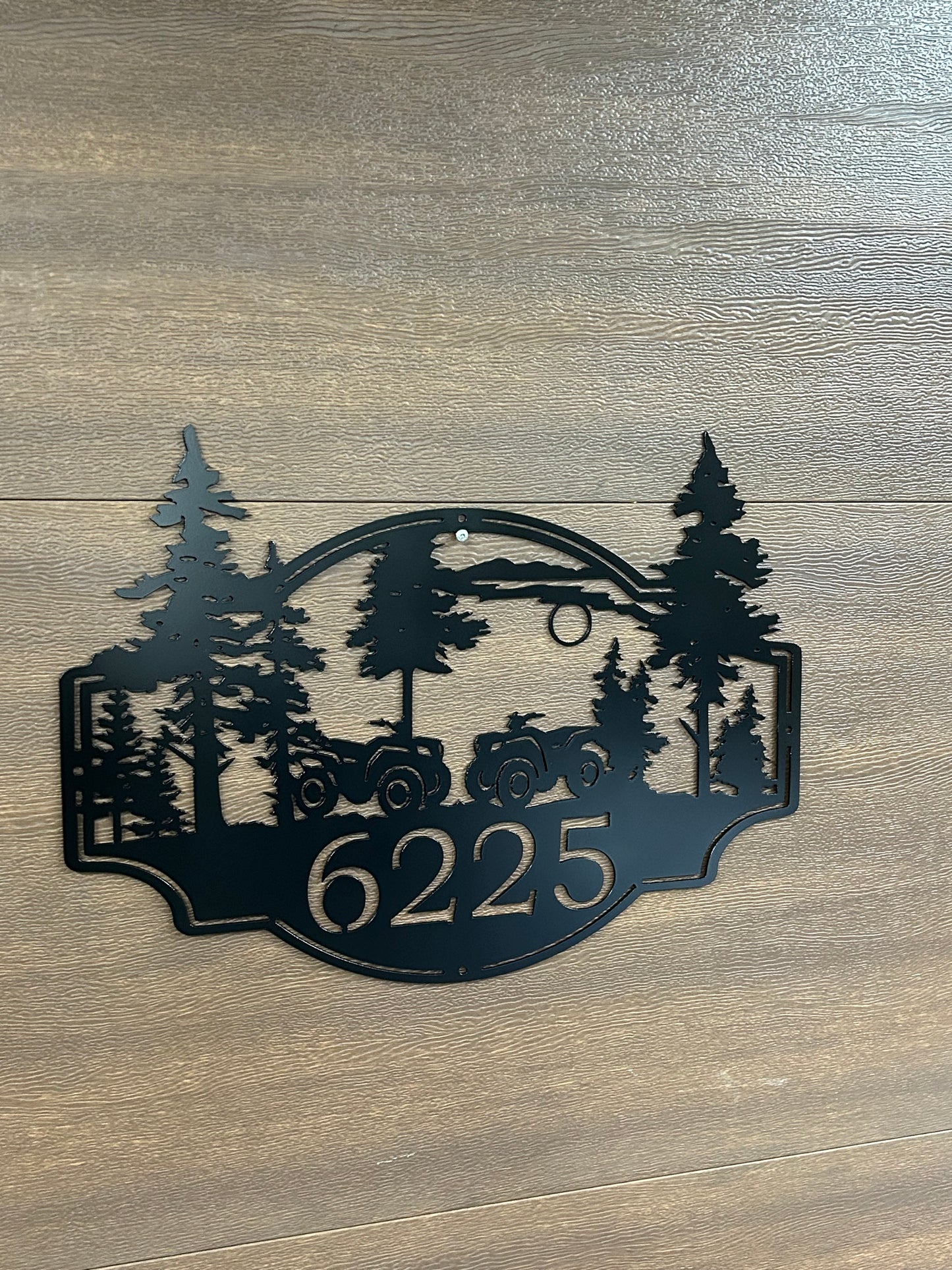 Custom Metal 4 Wheeler Quad Sign