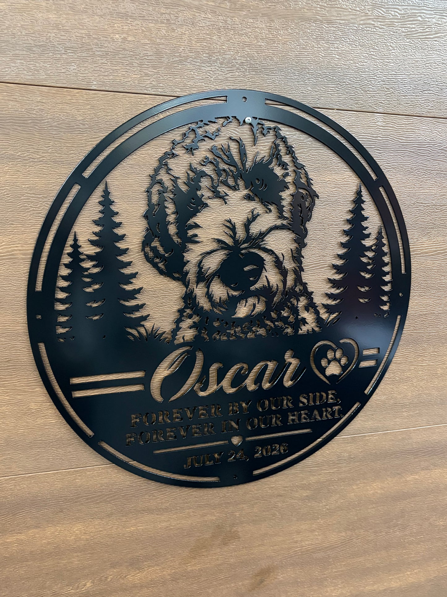 Custom Metal Pet Memorial Portraits
