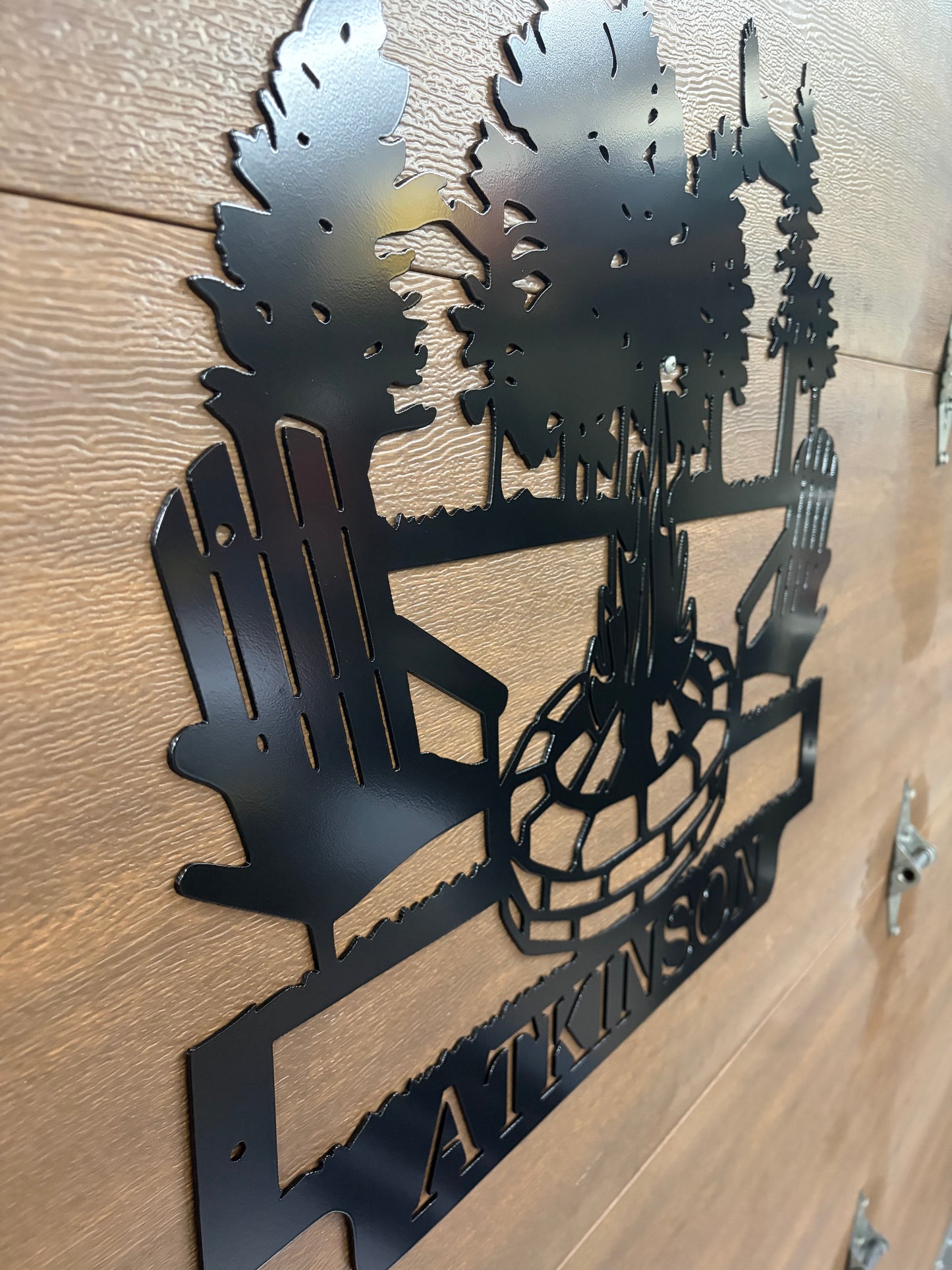 Custom Metal Campfire Sign