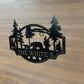 Custom Metal Bear Scene Sign