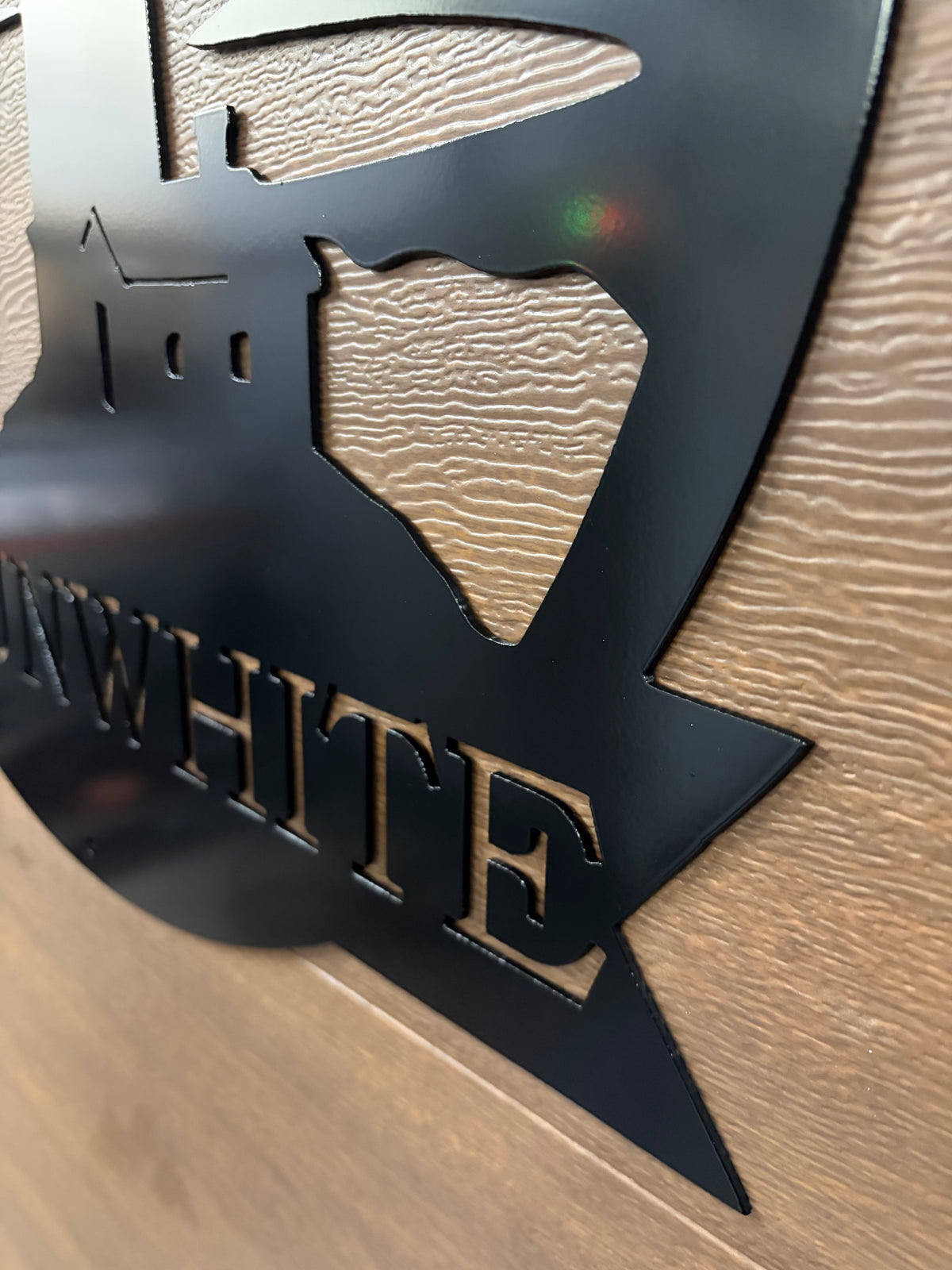 Custom Metal Fishing Boat Lighthouse Sign