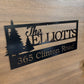 Custom Evergreen Metal Civic Address Sign