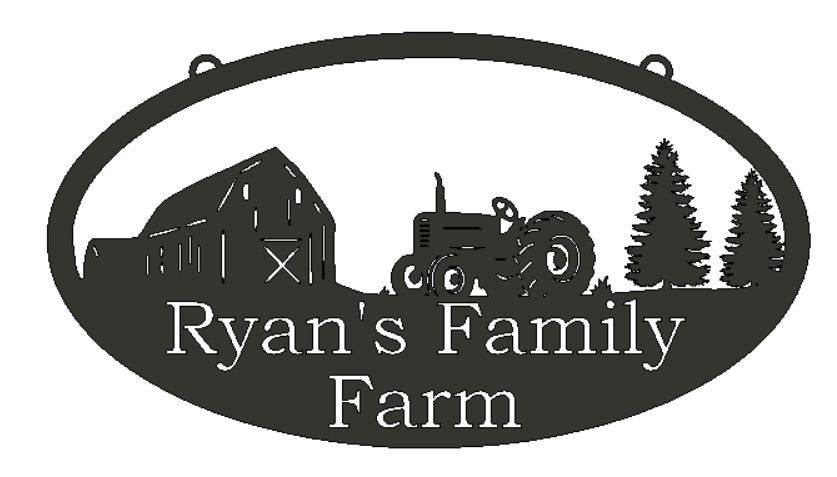 Panneau de ferme en métal personnalisé