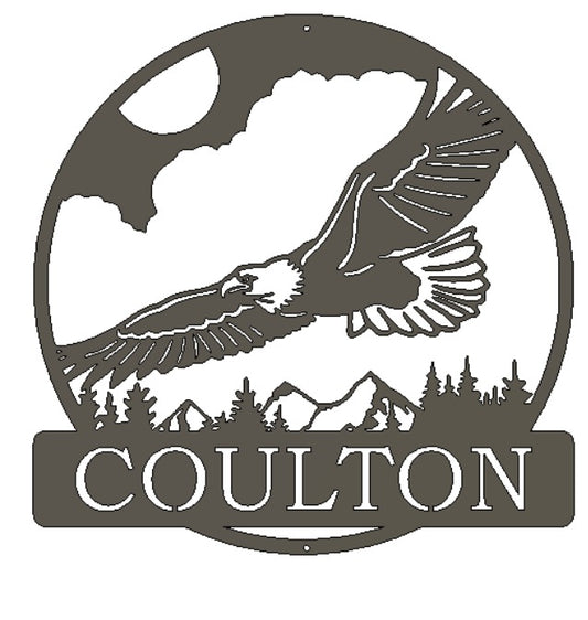 Custom Metal Eagle Sign 2