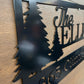 Custom Evergreen Metal Civic Address Sign