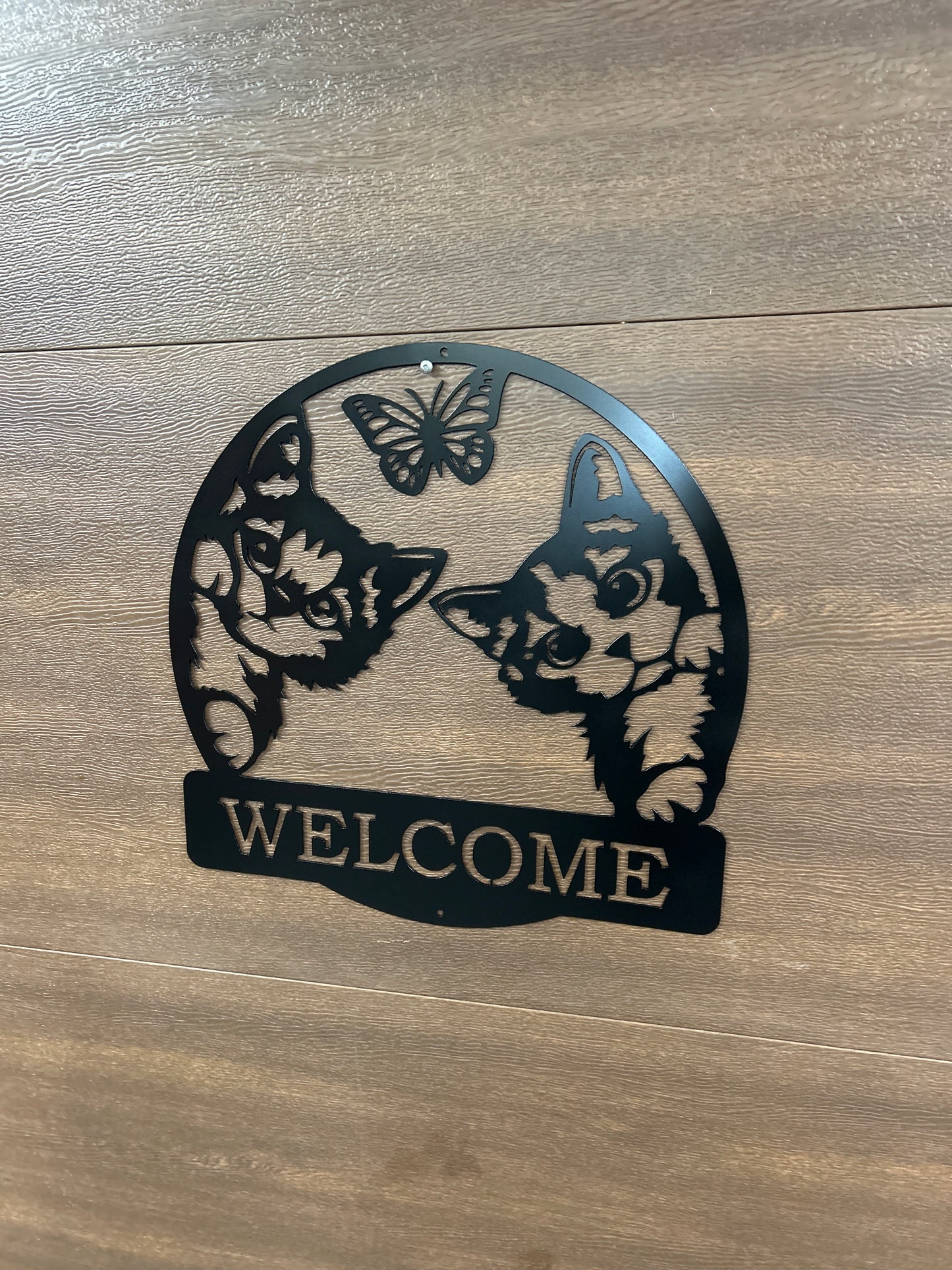 Custom Metal Cat Sign 2