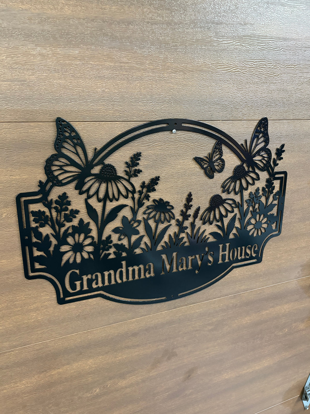 Custom Metal Butterfly Sign