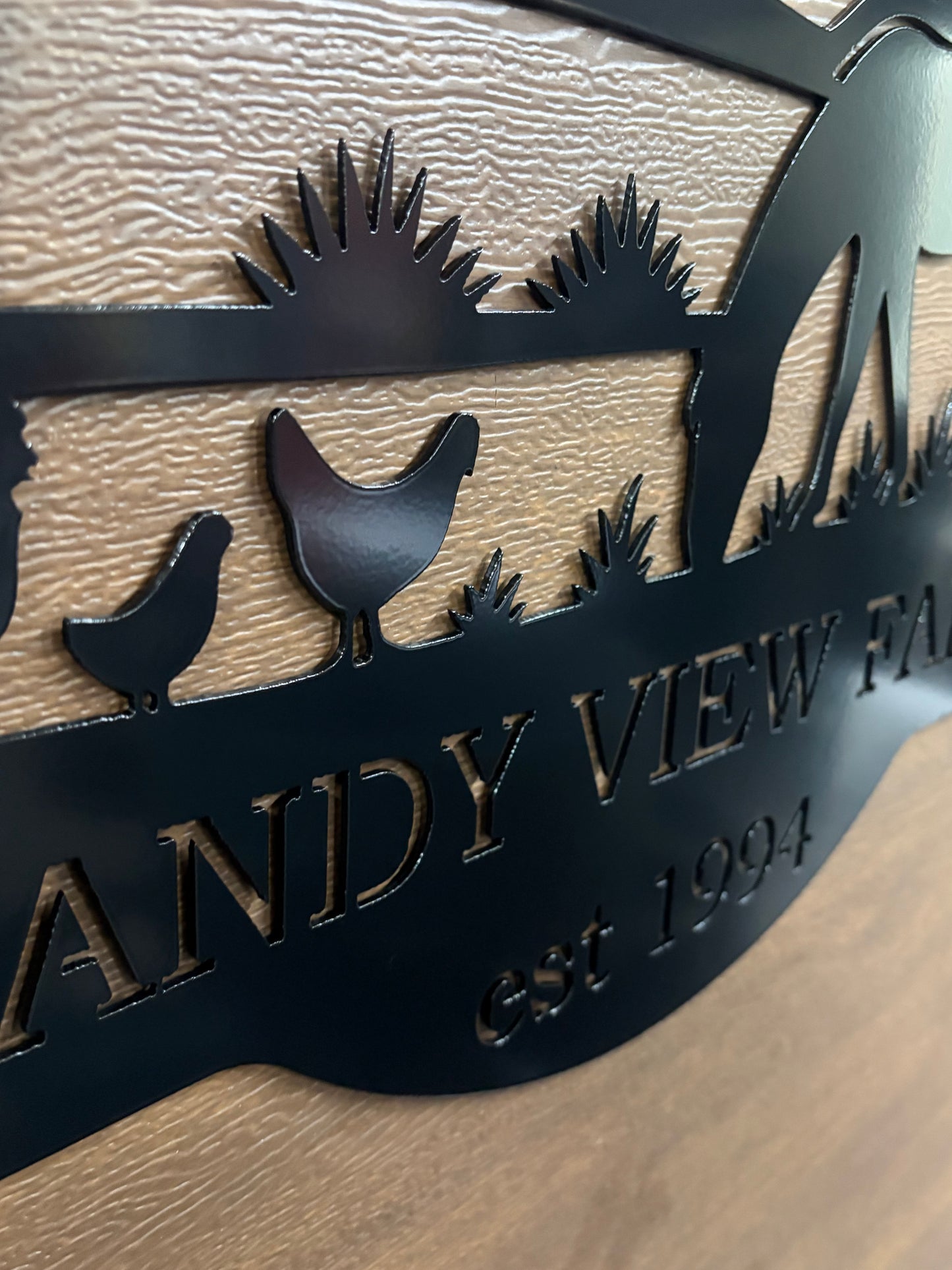 Custom Metal Farm Sign 9