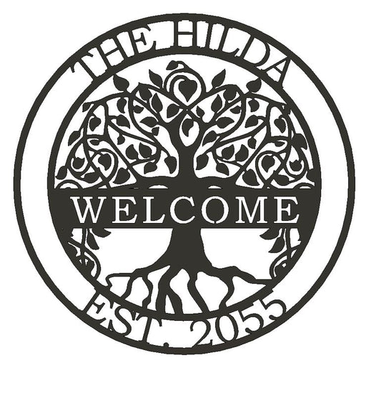 Custom Metal Family Tree Sign 4