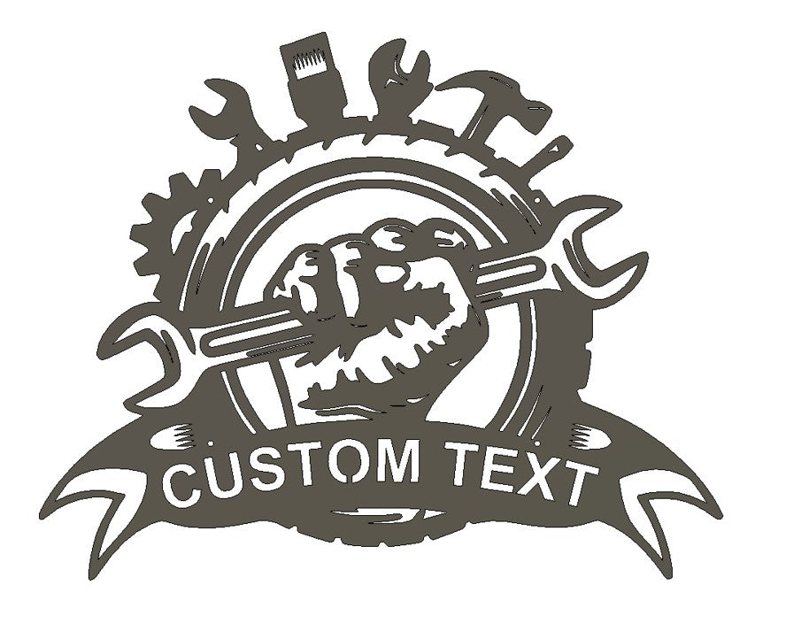 Custom Metal Garage and Workshop Sign 1