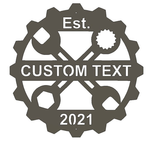 Custom Metal Garage and Workshop Sign 2