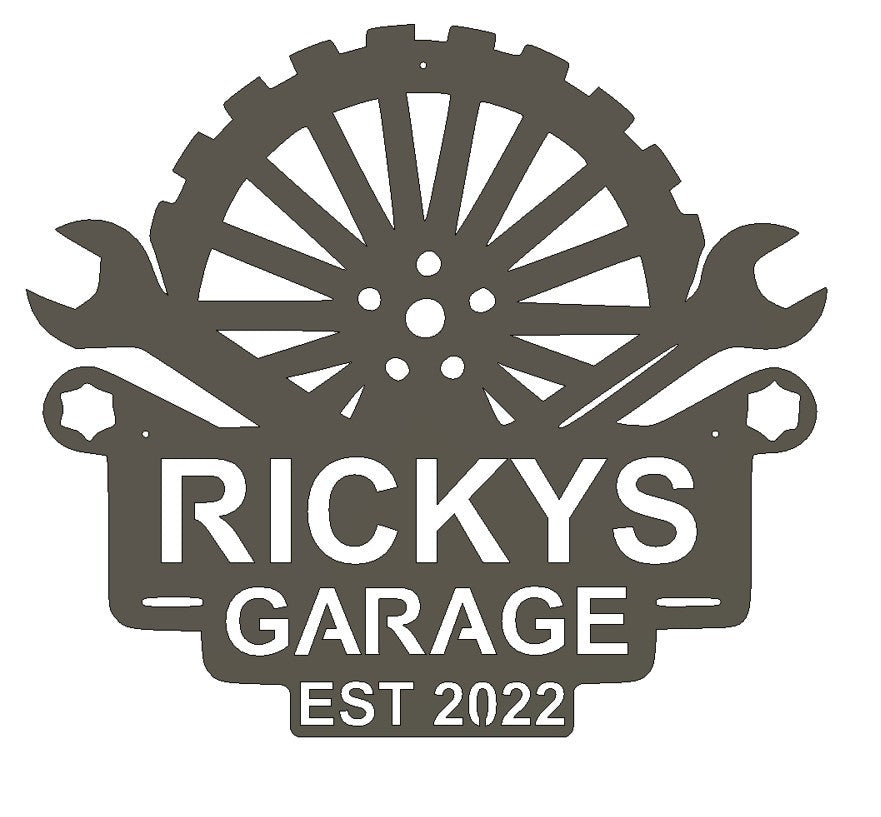 Custom Metal Garage and Workshop Sign 7