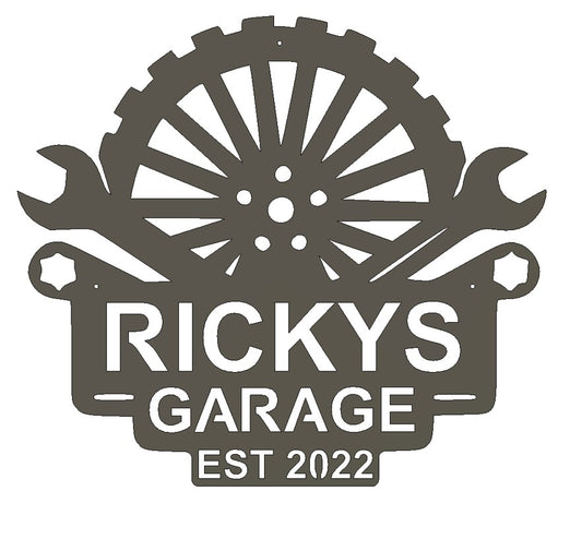 Custom Metal Garage and Workshop Sign 7