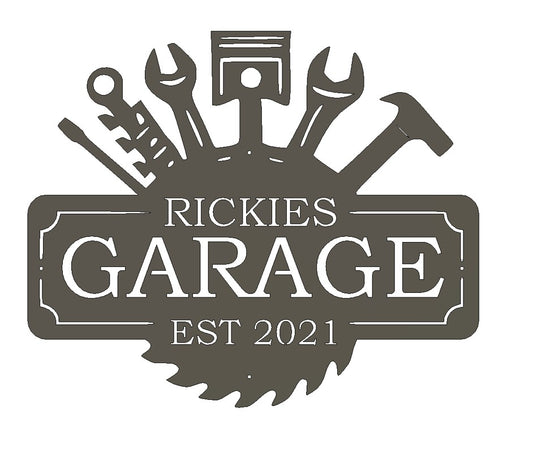 Custom Metal Garage and Workshop Sign 8