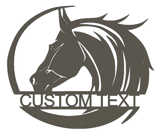 Custom Horse Address Sign