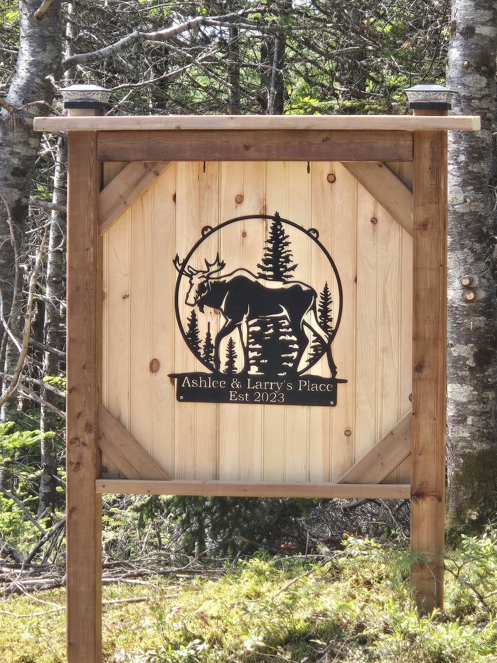 Custom Metal Moose Sign