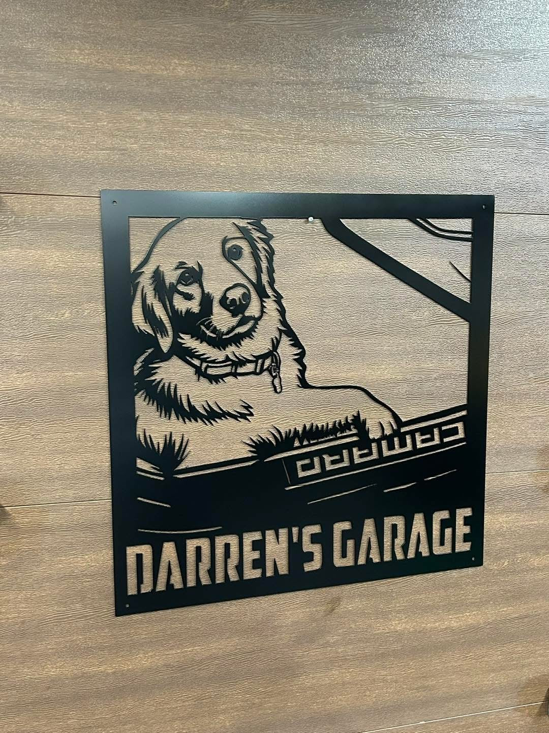 Portraits de chiens en métal personnalisés